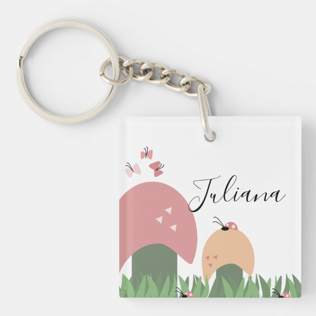 Llavero Nombre del guión de los tiburones, las mariposas y (Frente)