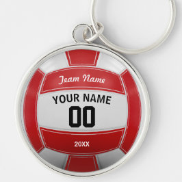 Llavero Nombre del hincha de voleibol Año Equipo Rojo