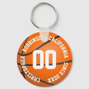Llavero Nombre del jugador de baloncesto personalizado