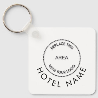 Llavero Nombre del logotipo del hotel simple Cualquier pro