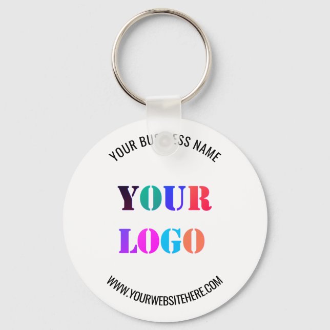 Llavero Nombre del logotipo del personalizado Sitio Web Pr (Anverso)