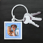 Llavero Nombre del monograma Foto de moda Simple Moderna<br><div class="desc">Nombre del Monograma Foto Trendy Simple Modern Keychain presenta una de tus fotos favoritas con tu nombre personalizado y monograma en elegante escritura blanca sobre un fondo azul. Personalice editando el texto en los cuadros de texto proporcionados. Perfecto para cumpleaños, Navidades, Día de la Madre, Día del Padre, hermana, primos,...</div>