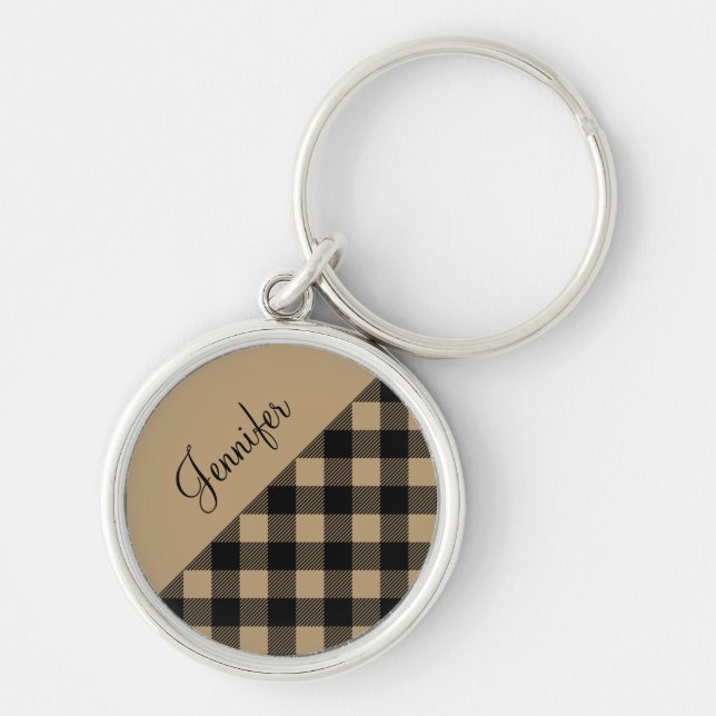 Llavero Nombre del patrón de comprobación de la placa de b (Frente)