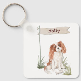 Llavero Nombre del personalizable Cavalier King Charles Sp