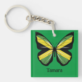Llavero Nombre del Personalizable mariposa de Jamaica