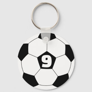 Llavero Nombre e iniciales personalizados de jugador de fú