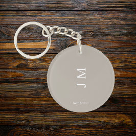 Llavero Nombre e Iniciales Personalizados Modernos