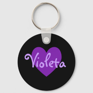 Llavero Nombre en morado