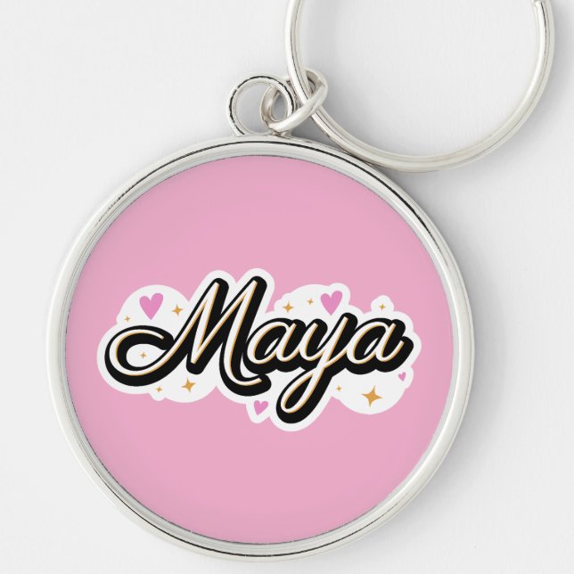 Llavero Nombre maya lindo diseño (Frente)