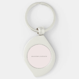Llavero Nombre Minimalista Moderno Plano Simple Color Past