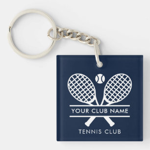 Llavero Nombre moderno del equipo de tenis del club deport