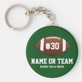 Llavero Nombre, número, equipo de diseño de fútbol persona