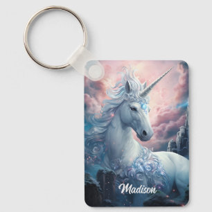 Llavero Nombre personalizado bellas Unicornios