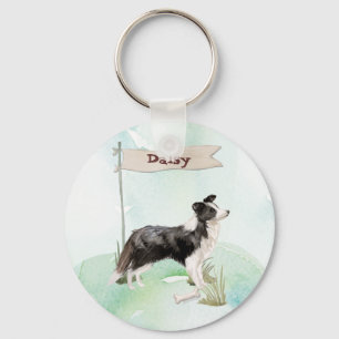 Llavero Nombre personalizado Border Collie Perro mascota