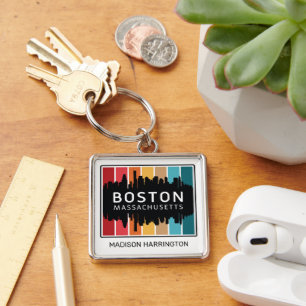 Llavero Nombre personalizado Boston Massachusetts