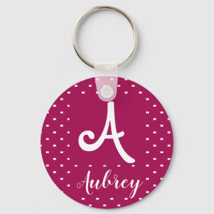 Llavero Nombre personalizado/ cadena de claves inicial