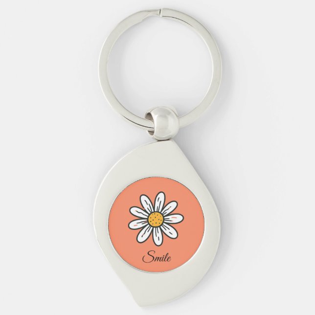 Llavero Nombre personalizado Daisy Keychain - Accesorio de (Anverso)
