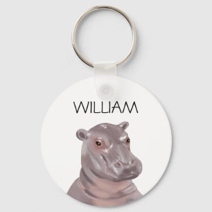 Llavero Nombre personalizado de Hippo