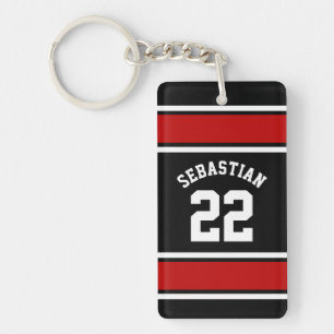 Llavero Nombre personalizado de la Novedad de Jersey de fú