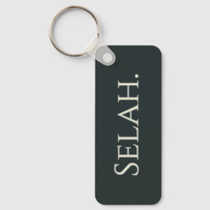 Llavero Nombre personalizado de la palabra hebrea Selah 