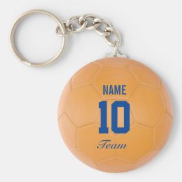 Llavero Nombre personalizado de la pelota de fútbol del eq