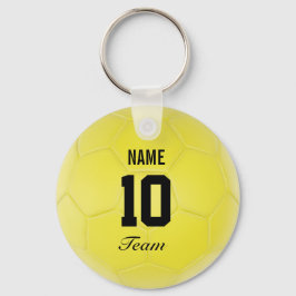 Llavero Nombre personalizado de la pelota de fútbol del eq