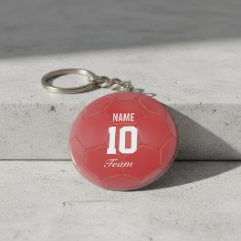 Llavero Nombre personalizado de la pelota de fútbol del eq