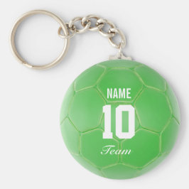 Llavero Nombre personalizado de la pelota de fútbol del eq