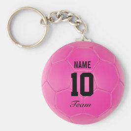 Llavero Nombre personalizado de la pelota de fútbol del eq