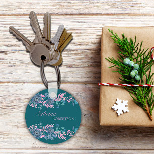 Llavero Nombre personalizado de los floros mágicos