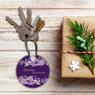 Llavero Nombre personalizado de los floros mágicos