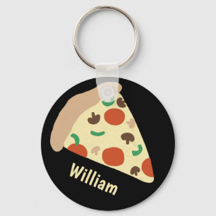 Llavero NOMBRE PERSONALIZADO DE Pizza Lovers Fun Yummy