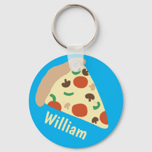 Llavero NOMBRE PERSONALIZADO DE Pizza Lovers Fun Yummy
