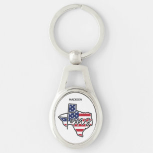 Llavero Nombre personalizado de Texas