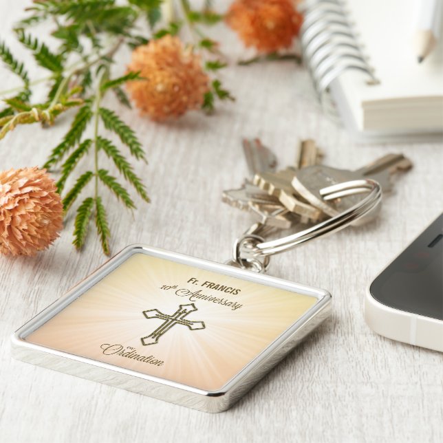 Llavero Nombre personalizado, décimo aniversario de la Ord (Lado)