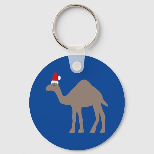 Llavero Nombre personalizado del camello de Navidades cura (Anverso)
