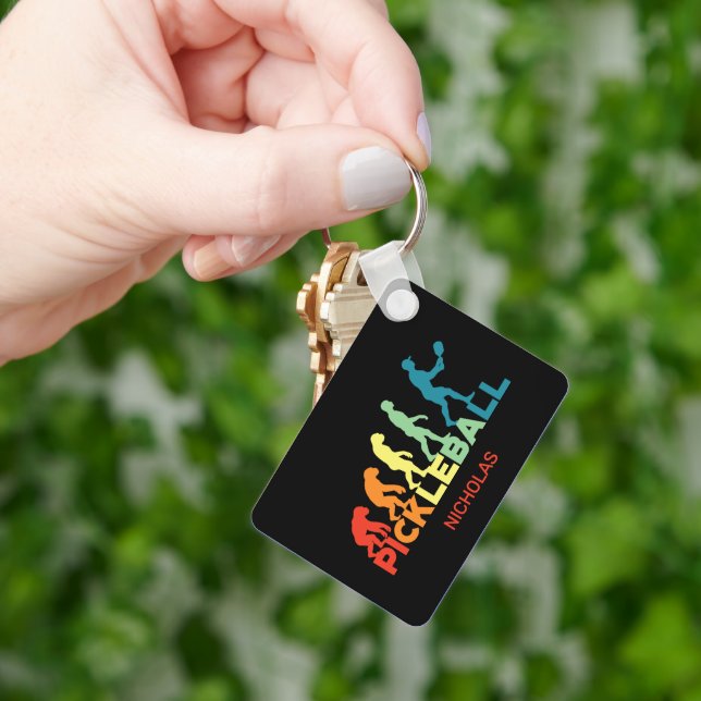 Llavero Nombre personalizado divertido de la evolución del (Mano)