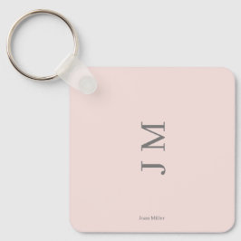 Llavero Nombre personalizado e iniciales Minimalistas apen