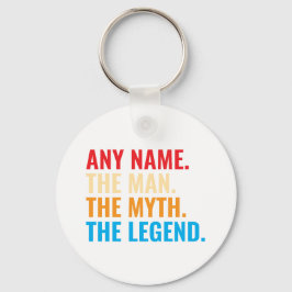 Llavero Nombre Personalizado El Hombre El Mito El Retro De