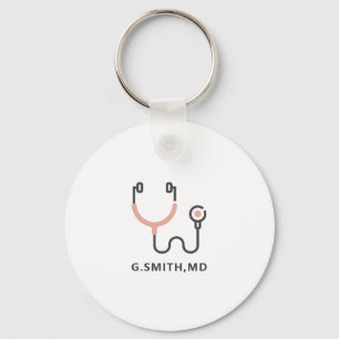 Llavero Nombre personalizado   Estetioscopio médico   Enfe