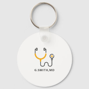 Llavero Nombre personalizado  Estetioscopio médico  Enfer