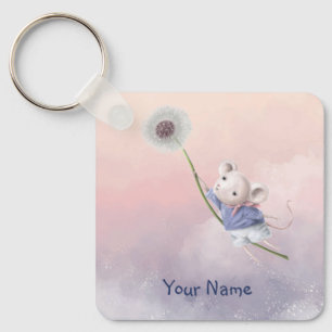 Llavero Nombre personalizado Fantasía Ratón Dandelion Keyc