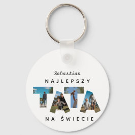Llavero Nombre personalizado Fou-Photo NAJLEPSZY TATA NA Ś