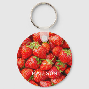 Llavero Nombre personalizado Fresas
