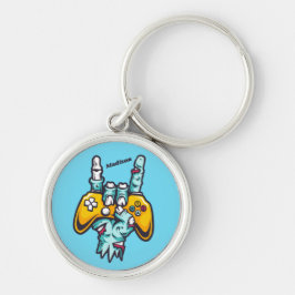 Llavero Nombre personalizado Gamer Zombie