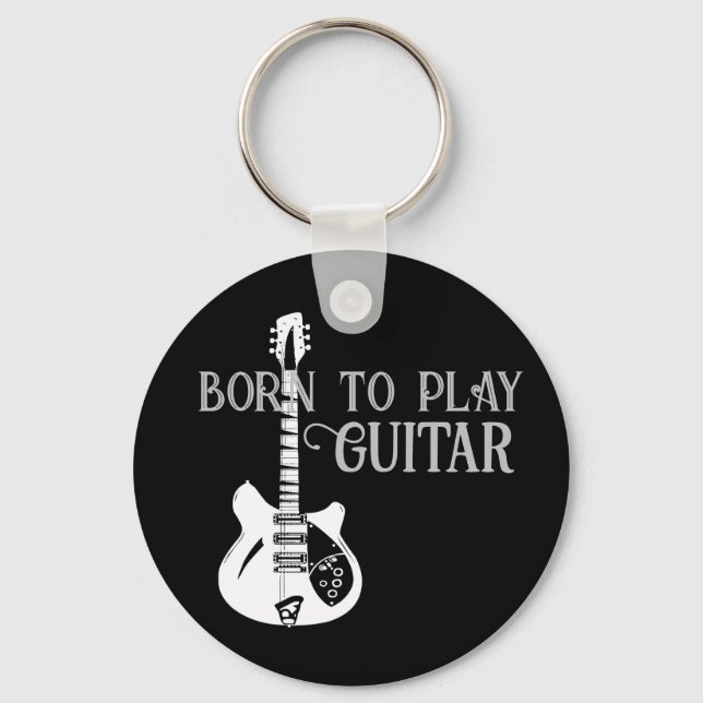 Llavero Nombre personalizado Guitarra eléctrica mínima mod (Anverso)