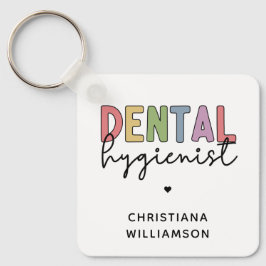 Llavero Nombre personalizado Higienista dental Regalos RDH
