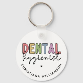Llavero Nombre personalizado Higienista dental Regalos RDH