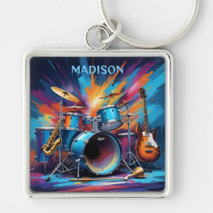 Llavero Nombre personalizado Instrumentos musicales