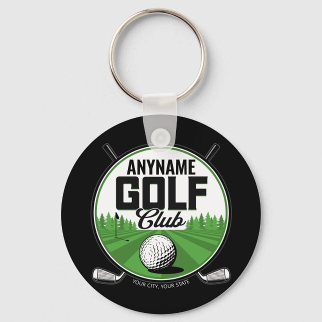 Llavero NOMBRE Personalizado Jugador del Club de Golf Golf (Anverso)